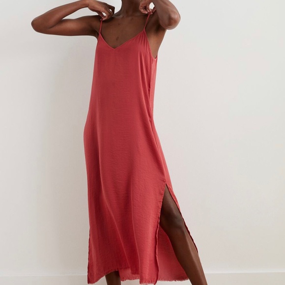 AERIE Satin Slip Dress - Picture 1 of 4